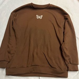 XS Brown Shein Sweatshirt